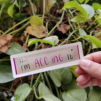 I am Ace-ing it sticker